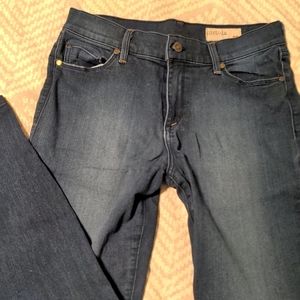 Pistola straight skinny dark wash jeans